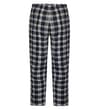 Thumbnail Navy and white checked PJ pants, back view.